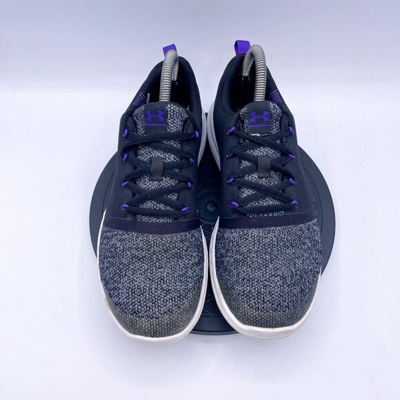 Under Armour UA GS Charged Sneakers Shoes Black Youth Size 7y - Picture 9 of 9